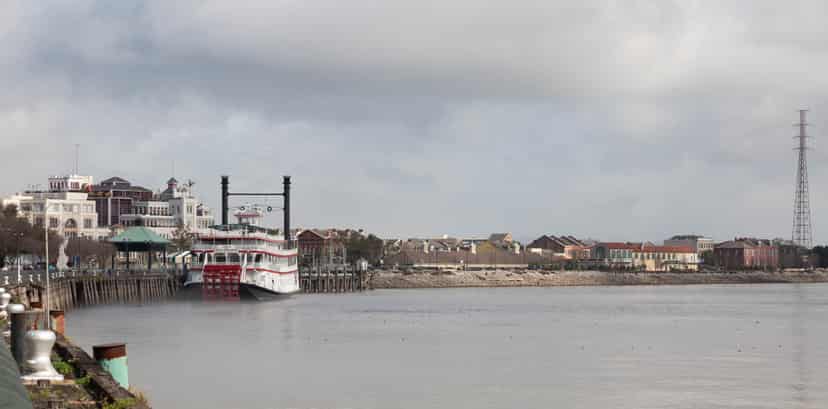 City of New Orleans riverboat on the Mississippi River